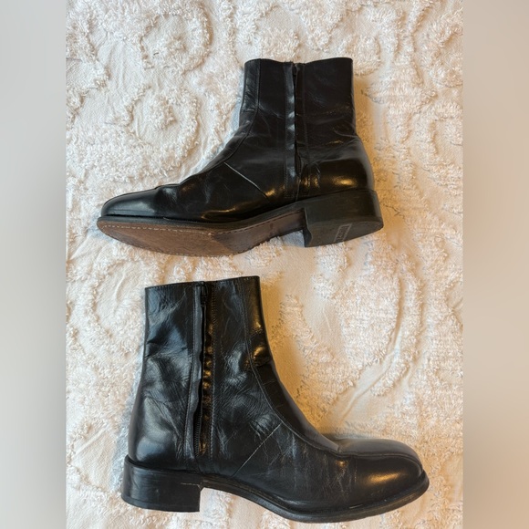Florsheim Black Leather Beatle Men's Boots Size 8.5 - Picture 2 of 9